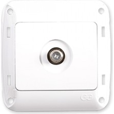 İntora Günsan Fantasy Tv Uydu Sat Prizi Tekli Beyaz Renk