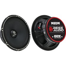 Özgürce 20CM Profesyonel Midrange Hoparlör, 450W Rms, Güçlü ve Temiz Ses