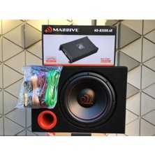 Özgürce 30CM Subwoofer Bas Seti, 3000W 4 Kanal Amfi ve Kabloyla Tam Paket
