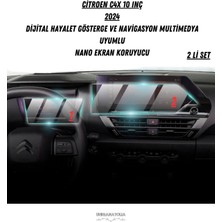 Özgürce Citroen C4X 10 Inç 2024 Hayalet Gösterge ve Multimedya Nano Ekran Koruyucu