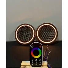Özgürce 16 cm Neon Işıklı Dokunmatik Kumandalı Midrange Hoparlör Kapağı Takımı
