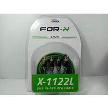 Özgürce 5 Metre Profesyonel Rca Kablosu, Bakır X-1122L, Güçlü ve Güvenilir Ses