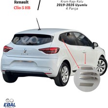 Ebal Oto Renault Clio 5 Hb Krom Kapı Kolu 4 Kapı 2019–2024 Paslanmaz Çelik