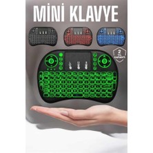 İntora Tv Uyumlu Mini Klavye Q Klavye Işıklı Tüm Cihazlara Uyumlu