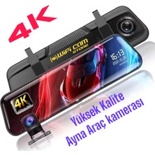Özgürce 4K Yüksek Çözünürlüklü Araç Için Ayna Kamera, Gelişmiş Görüntü Kalitesi