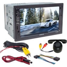 Özgürce 7 Inç Tft USB Sd Bluetooth Oto Double Din Geri Vites Kamera Teyp