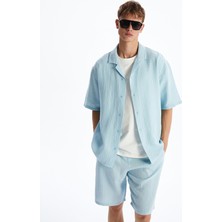 Lc Waikiki Yeni Sezon Resort Yaka Kısa Kollu Müslin Erkek Gömlek