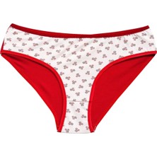 Giyim Pamuklu Geniş Kenarlı Likralı Desenli Bato Kadın Külot Desen 6