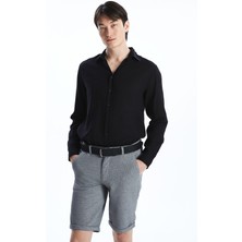 Lc Waikiki Yeni Sezon Slim Fit Uzun Kollu Armürlü Erkek Gömlek