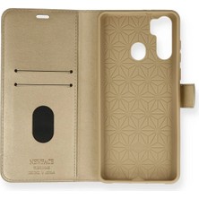 Storozde Newface Reeder P13 Blue Max Kılıf Trend S Plus Kapaklı Kılıf - Gold