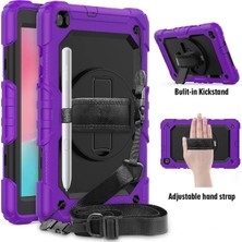 Esranın Dünyası Newface Samsung Galaxy T290 Tab A 8 Kılıf Pars Tablet Kapak - Mor RSMRK34-ESRDNS