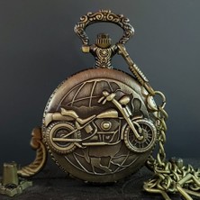 Esranın Dünyası Motor Tasarımlı Köstekli Antika Saat RSPRP34-ESRDNS