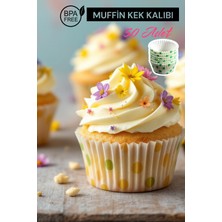 Muf Home Muffin Cupcake Kağıdı, Renkli Cupcake Muffin Kağıdı Muffin Kek Kalıbı Desenli Browni Kek Kapsülü