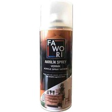 Fawori Akrilik Sprey Vernik 400 ml – Mat Şeffaf – Ahşap & Mdf Uyumlu – Iç/dış Mekan