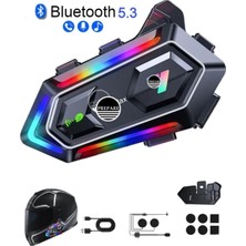 Özgürce Su Geçirmez Bluetooth Motosiklet Kulaklık 2 Kişilik, 300 mt Uzun Bağlantı