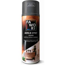 Fawori Akrilik Sprey Vernik 400 ml Ral 7016 Antrasit Gri – Ahşap, Sunta/mdf Uyumlu – Iç ve Dış Mekan