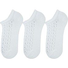 Bross File Kadın Sneaker 3lü Çorap Beyaz ONL-02727