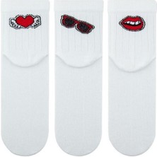 Bross Düz Desenli Kadın 3lü Kısakonç ONL-02729