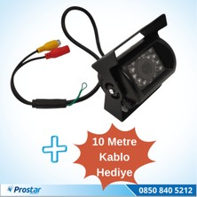 Özgürce Geri Görüş Kamerası Seti, 10M Kablo, Ledli, Otobüs ve Kamyon Uyumlu