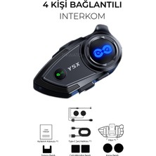 Özgürce 4 Kişi Bağlantılı Gürültü Önleme Interkom, Su Geçirmez, Uzun Pil Ömürlü