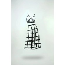 Giyim Siyah Etek Suni Deri Etek Kafes Detaylı Etek Midi Boy Deri Etek - BRF1013