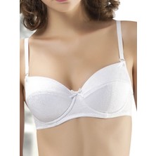 809- Ince Destekli Jakarlı Sütyen-Soft Cup Underwired  Bra