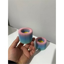 Ms Müzik Mumluk Ozel Tasarim Gokkusagi Renk Carbon Fiber Malzeme Dekoratif Obje