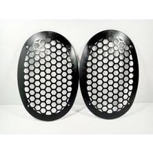 Özgürce 2 Adet Oval Plastik Hoparlör Kapağı, Kaliteli Midrange Koruma Seti