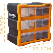 Super-Bag 6’lı Küçük Monoblok Çekmece Seti ASR-6008