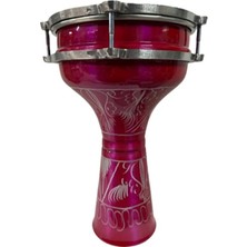 Ms Müzik Vatan Darbuka 5 Numara Kirmizi Erzincan Islemeli