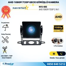 Navistar Ahd 1080P ve 720P Geniş Açılı Balıkgözü Gece Görüşlü Araç Kamerası