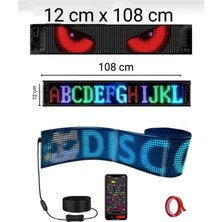 Özgürce Katlanabilir USB Matrix LED Panel, Telefon Kontrollü, 12X108 cm