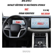 Özgürce Byd Atto 2 Hayalet Gösterge ve Multimedya Uyumlu Mat Ekran Koruyucu