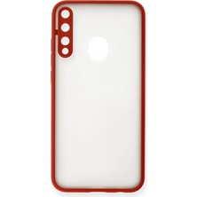 Storozde Newface Huawei P40 Lite E Kılıf Montreal Silikon Kapak - Kırmızı