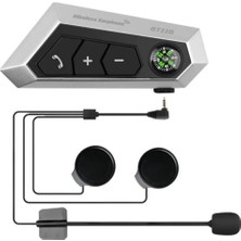 Özgürce Yüksek Kaliteli Motosiklet Bluetooth Kulaklık Kask Intercom Çiftli Bağlantı