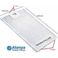 Hgnm E-Trading Hgnm Store YT142.3159.01 228X318-320X230 Davlumbaz Filtresi Termikel, Esty 3159