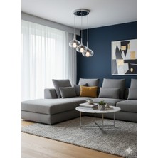 Delf Yapı Sarkıt 3 Lü Camlı Avize Şık Modern Avize