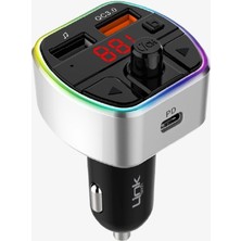 Özgürce Yüksek Güçlü 38W Bluetooth Fm Transmitter, Üç Girişli, Çakmaklığa Uyumlu