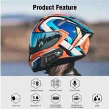 Özgürce Yüksek Kaliteli Bluetooth Motosiklet Kulaklığı, Güçlü ve Pratik Kullanım