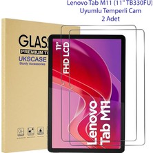 Ukscase Lenovo Tab M11 (11'' TB330FU) Uyumlu Temperli Cam Ekran Koruyucu 2 Adet
