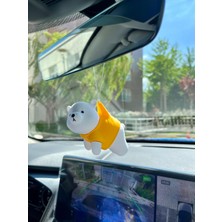 Özgürce Sevimli Sarı Ayıcık Araba Ayna Süsü, Şık ve Eğlenceli Tasarım