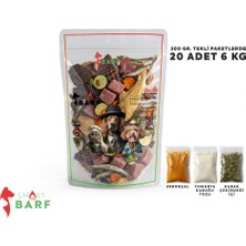 Barftr Smart Barf Köpek Maması 300 Gram Tekli Ambalajlarda 20 Adet 6 kg