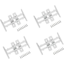 Arenes 4 Adet Bebek Çocuk Koruma Kilidi - Dolap Çekmece Kilidi Sürgülü Kilit - Lisinya