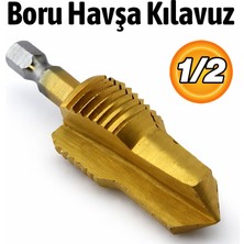 Badem10 Boru Havşa Kılavuz 1/2 Iç Diş Açma Aparatı Su Tesisatı Metal Boru Uyumlu Profesyonel