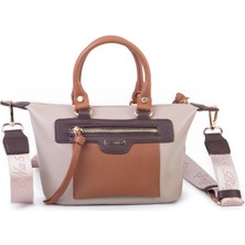 Nas 1496 Kadın Mini El ve Postacı Çantası Kum