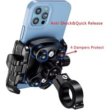 Kewig Telefon Tutucu Titreşim Modüllü (Gidon ve Ayna Bağlantı Aparatlı)