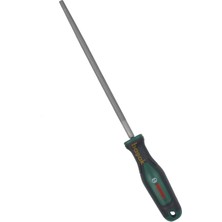 Bosch 8" Yuvarlak Metal Eğe 200 mm Orta Diş – Ergonomik Saplı 1600A03DR9