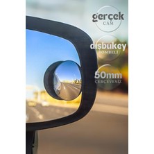 Özgürce Gerçek Cam Kör Nokta Aynası, 360° Hareketli, 2'li Set, 3m Yapıştırıcıyla
