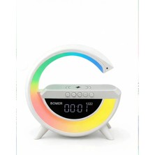 Bomer Yılbaşı Hediyesi Magsafe Uyumlu Hoparlör Bluetooth G Speaker Müzik Çalar Alarm Özellikli