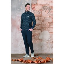 Gd Goldoremi 883 Erkek Yaka Fermuarlı Selanik Kumaş Normal Kalıp Cepli Mevsimlik Eşofman Takım